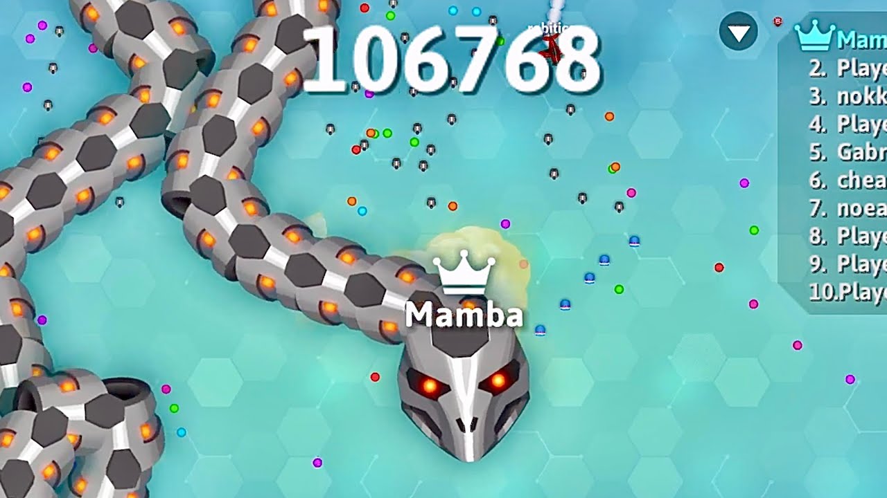 Playing snake.io for an hour nonstop! Snake gameplay