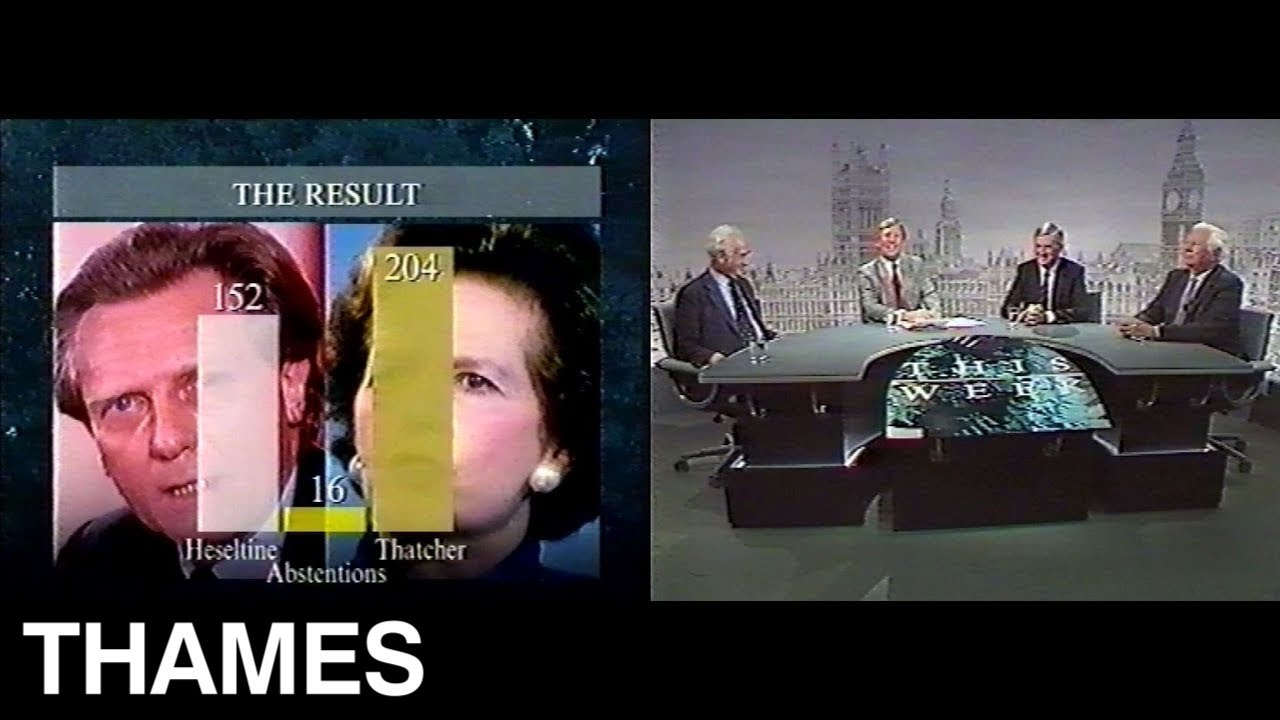 Tory Leadership Battle | Margaret Thatcher | Michael Heseltine | This week | 1990