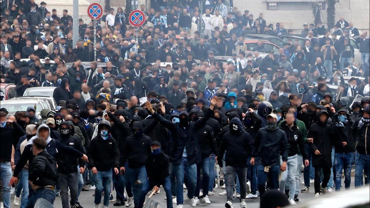 SS Lazio - AS Roma 13.04.2025 | Lazio and Roma Ultras before and during the Derby