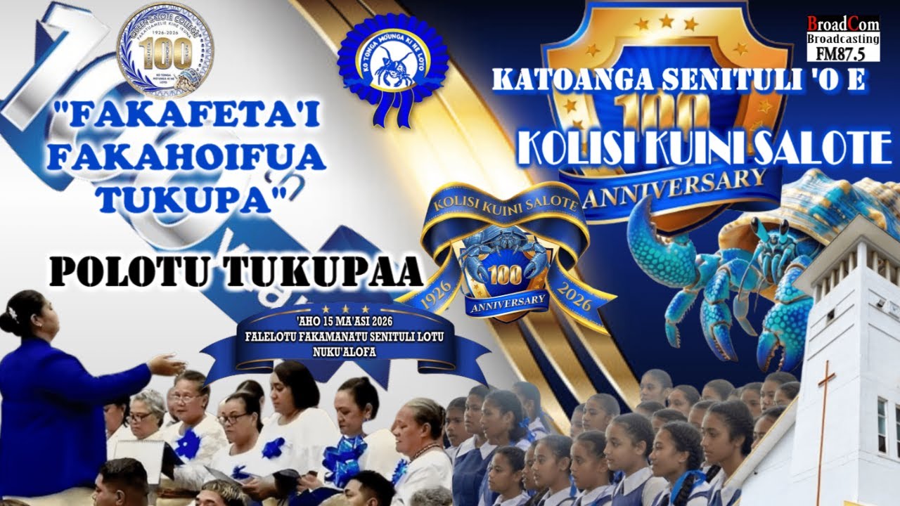 KATOANGA SENITULI 'O E KOLISI KUINI SALOTE, POLOTU TUKUPAA