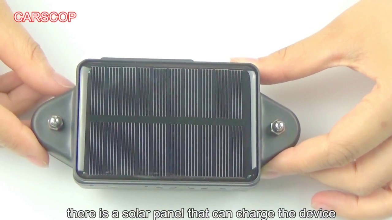 Carscop Solar GPS Tracker CCTR-808S Unboxing Video HD