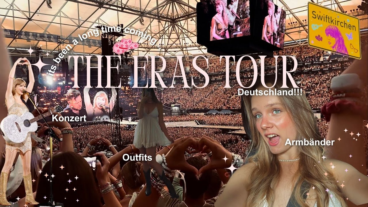 ERAS TOUR VLOG!!! 🪩🤍🫶🏻 | Armbänder, Outfits, Konzert Videos |Taylor Swift Konzert Gelsenkirchen