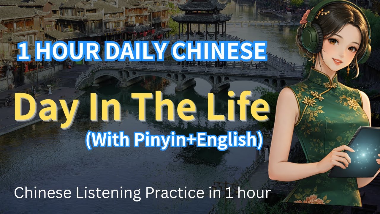 🎧 Easy Chinese Listening Practice | Day In The Life Routine | Native Chat | Pinyin+English