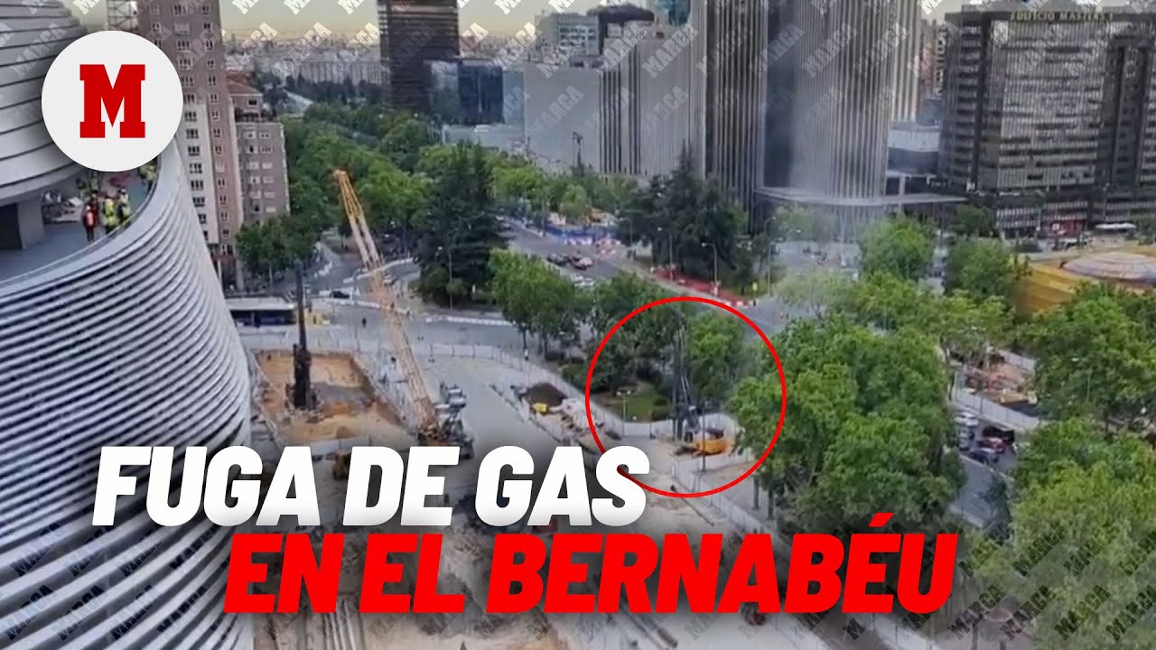 Cerrada parte de La Castellana por una fuga de gas en el Bernabéu I MARCA
