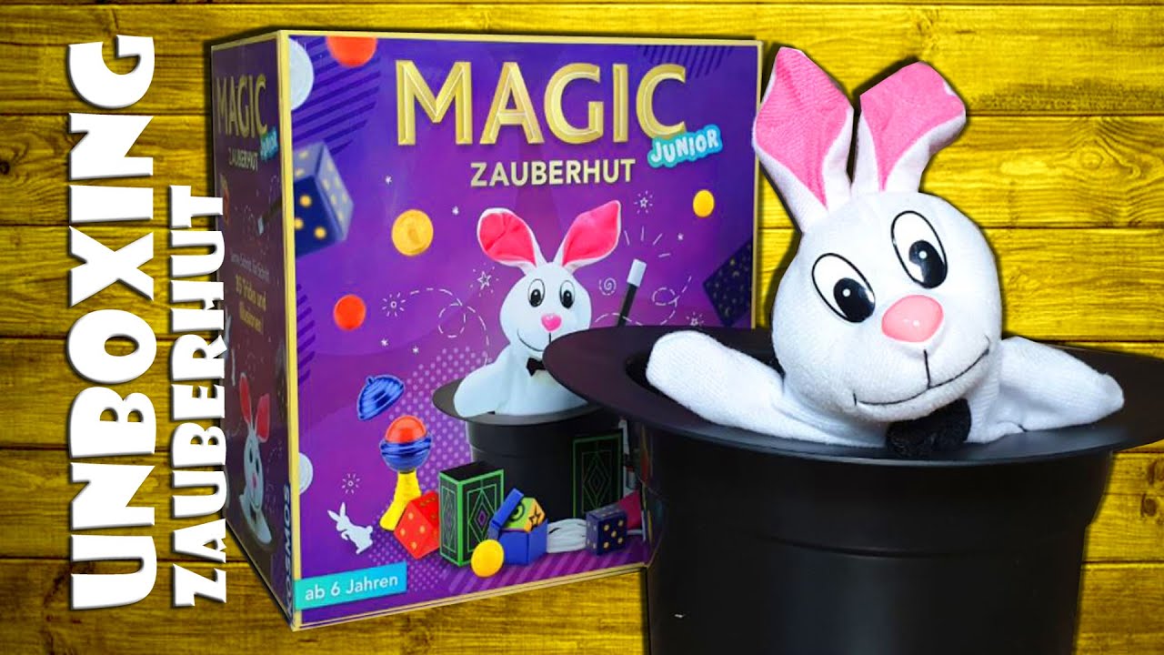 🎩 Kosmos Magic Zauberhut junior Unboxing - Zauberkasten 35 Tricks, zwei Tricks im Video vorgeführt