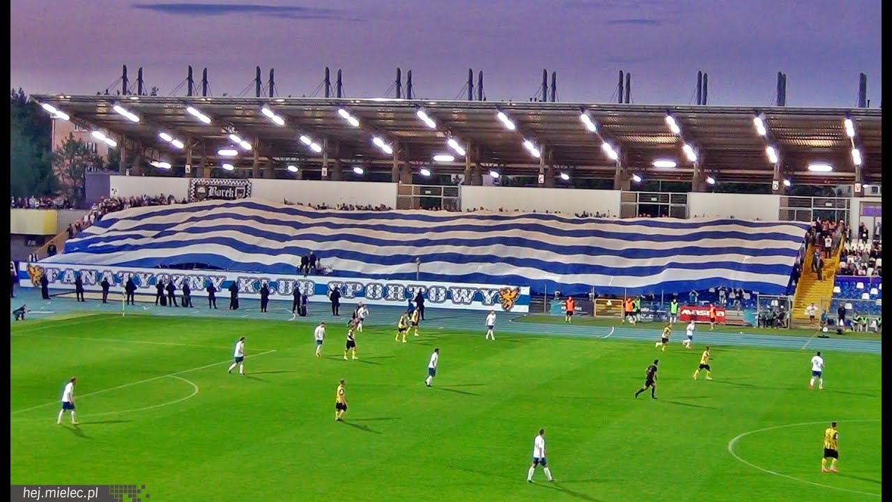 2 liga: FKS STAL MIELEC - Siarka Tarnobrzeg 2:1 SKRÓT, DOPING, OPRAWA