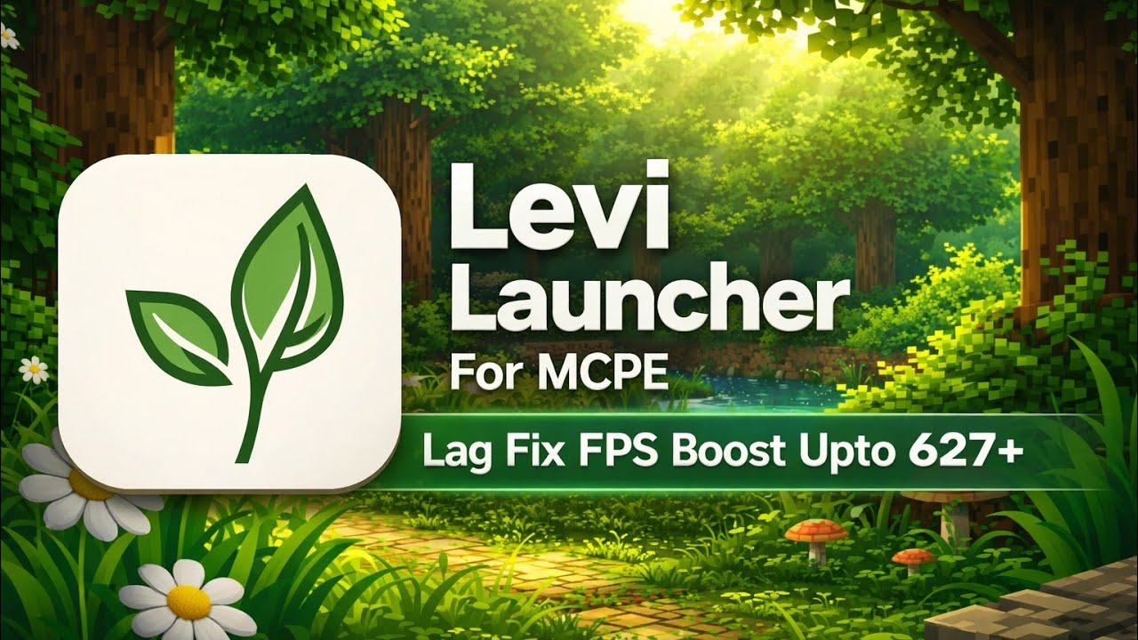 Levi Launcher ☘️ For MCPE | FPS Boost Client 🔥 Launcher | Minecraft PE | How To Fix Lag In MCPE..