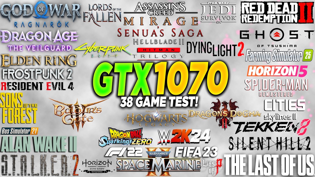 GTX 1070 Test in 38 Games in 2025 - How is its performance in new games ?
