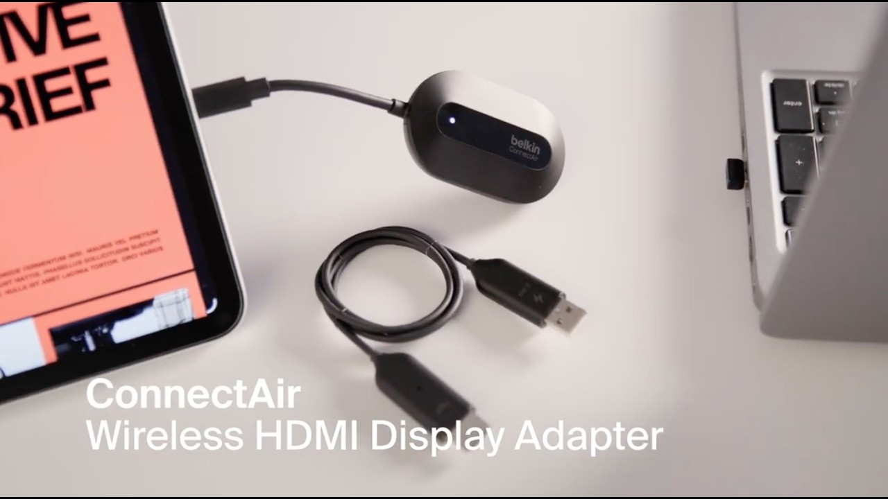 Беспроводной HDMI-адаптер Belkin ConnectAir | Трансляция экрана в 1080p без WiFi