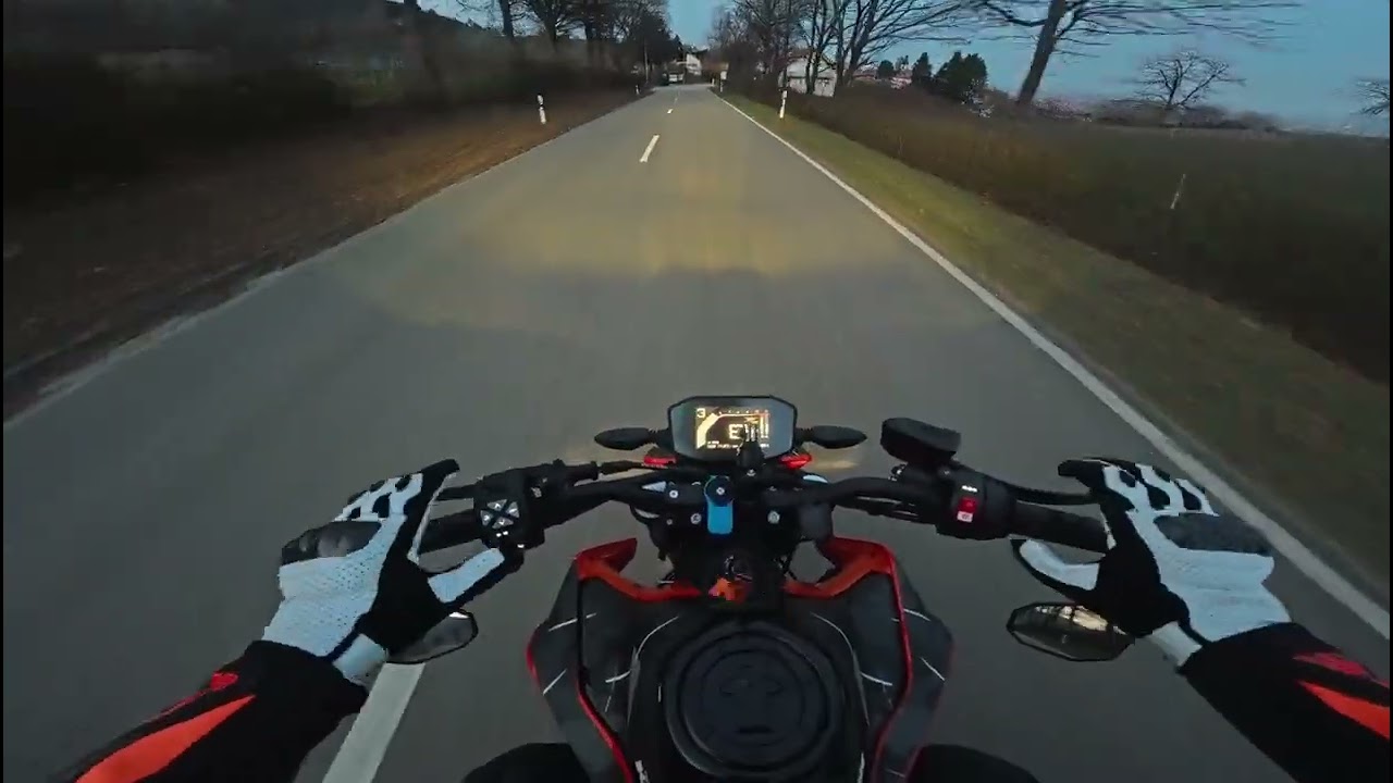 KTM DUKE 790 Country Site run Late Night PURE SOUND 