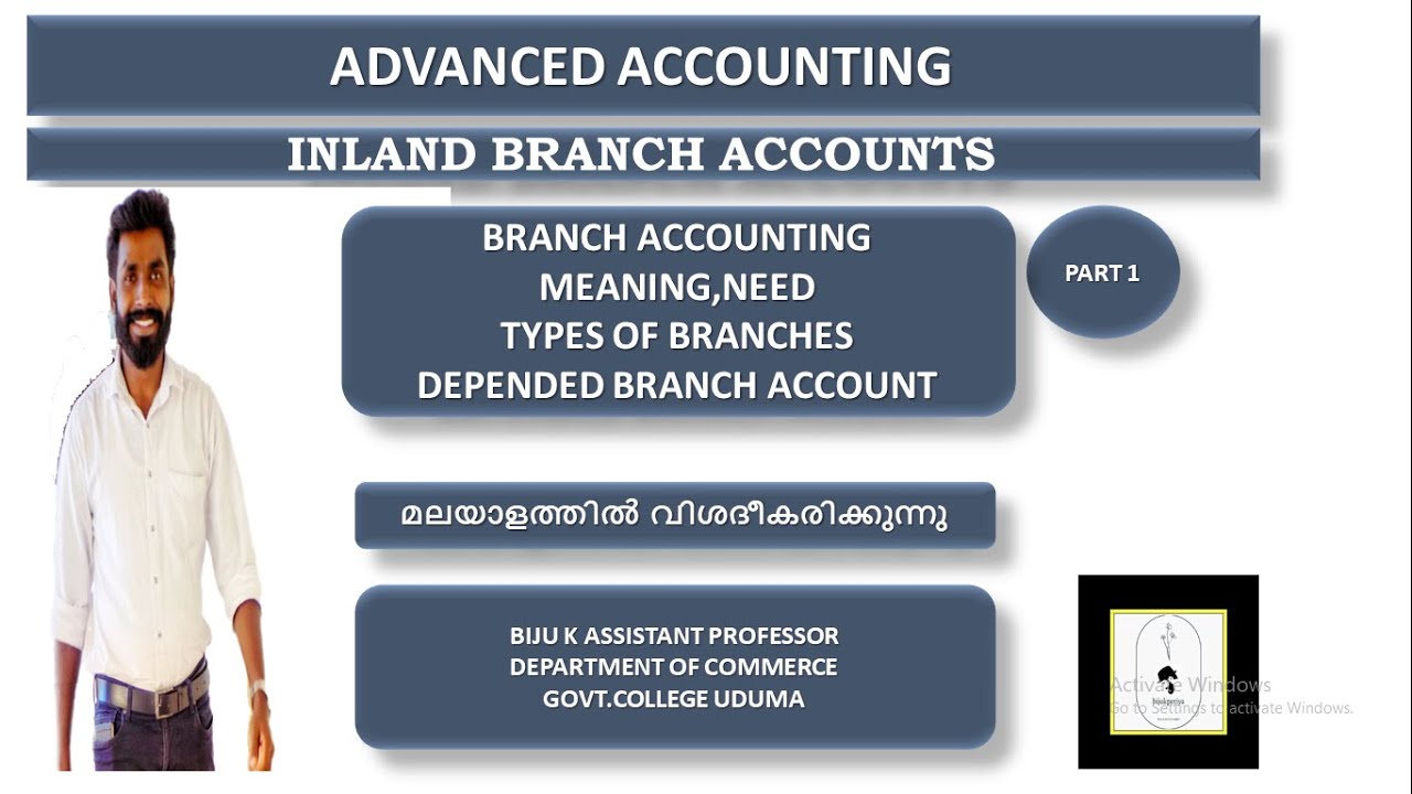 ADVANCED ACCOUNTING I INLAND BRANCH ACCOUNTS  I PART 1