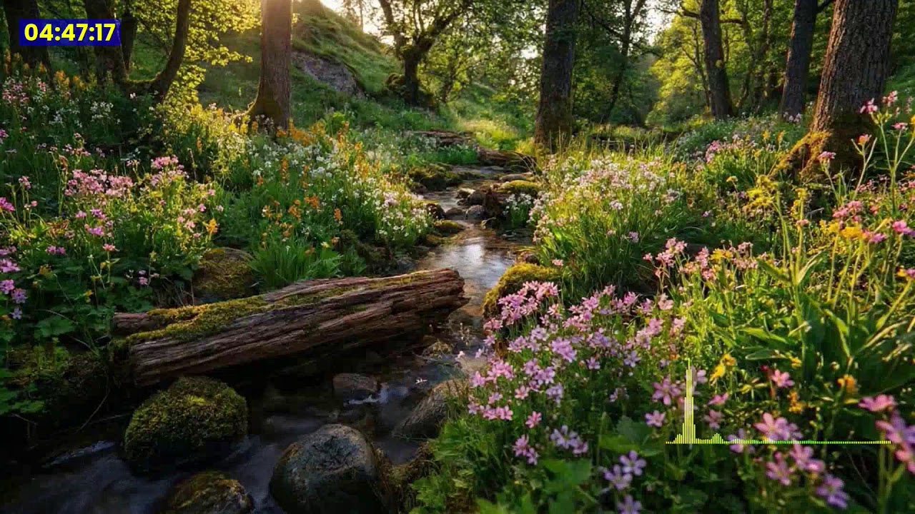 Soothing Water Lake - Forest River. Relaxing Nature Sounds. (10 Hours). White Noise for Sleeping.
