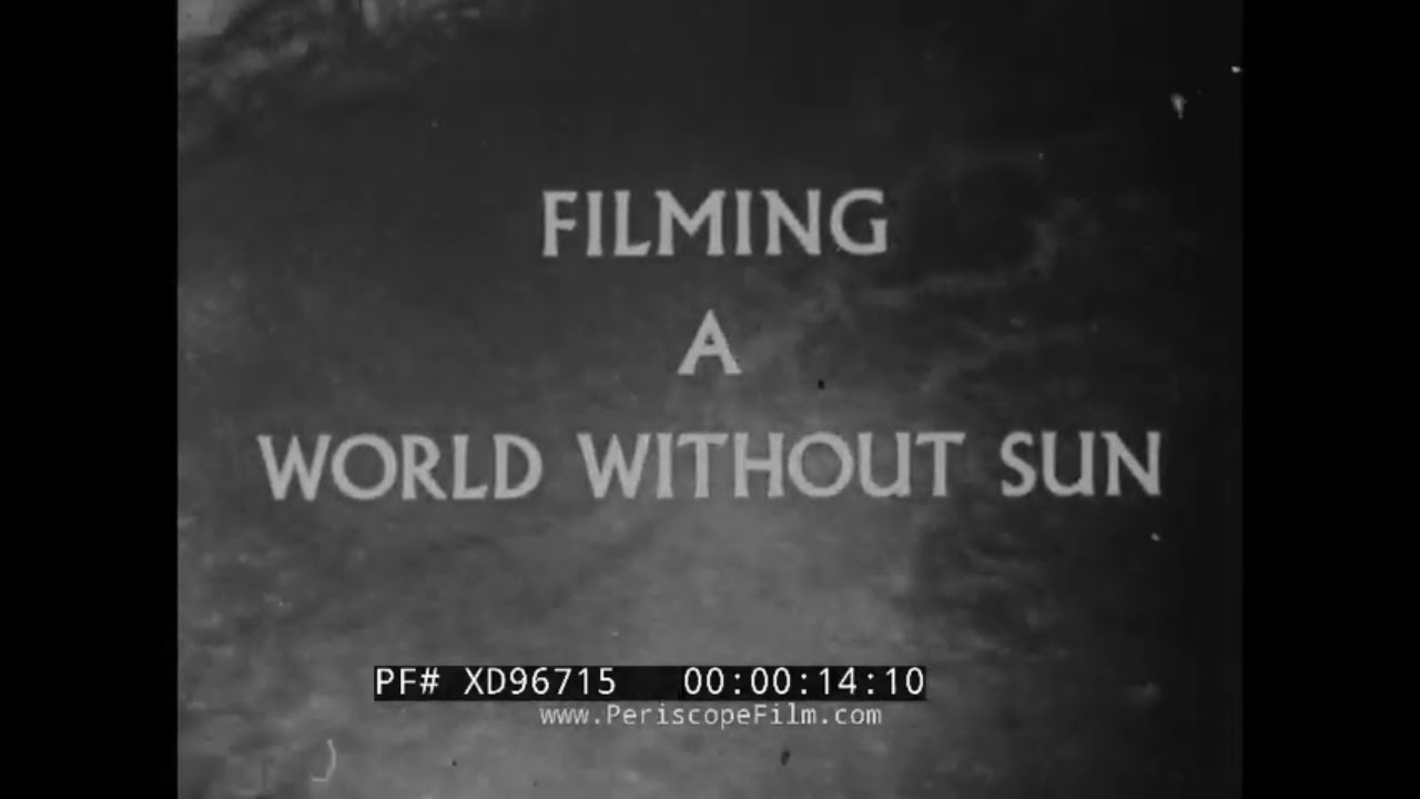 "FILMING A WORLD WITHOUT SUN"  1964 PROMO FOR JACQUES COUSTEAU'S DOCUMENTARY XD96715