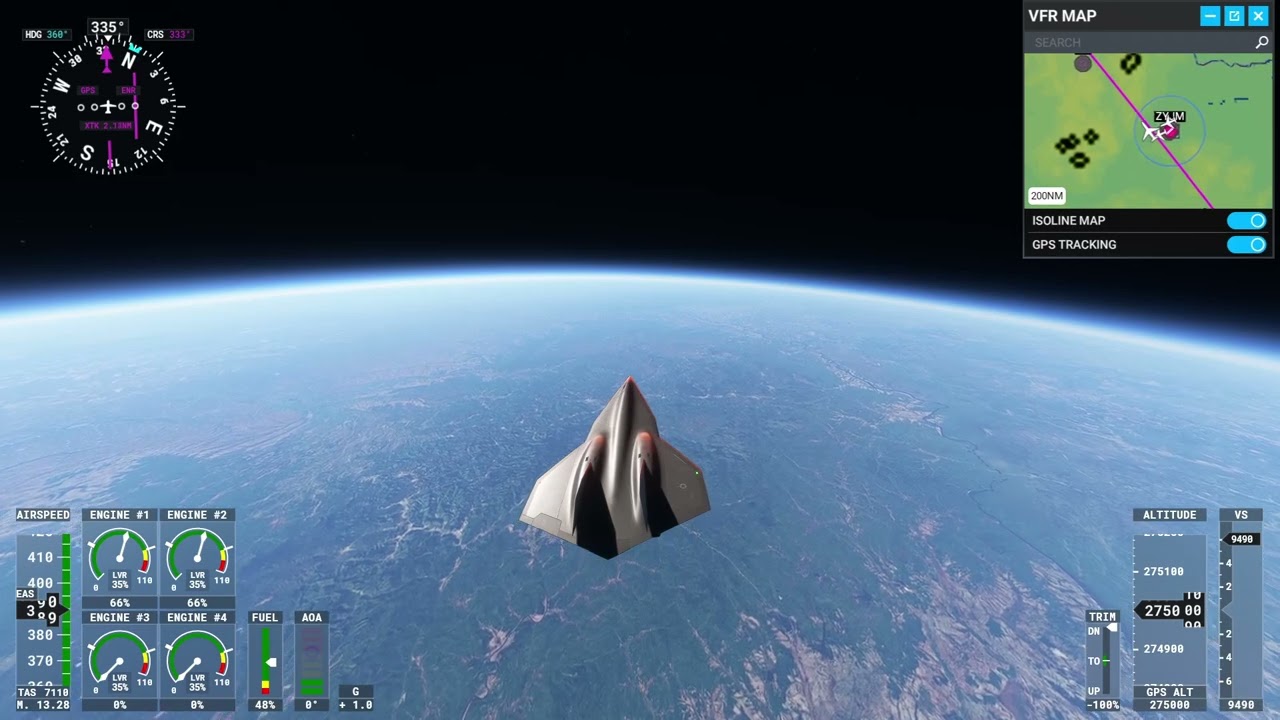 MSFS 2020 Darkstar from Tokyo to Milan (9070XT)