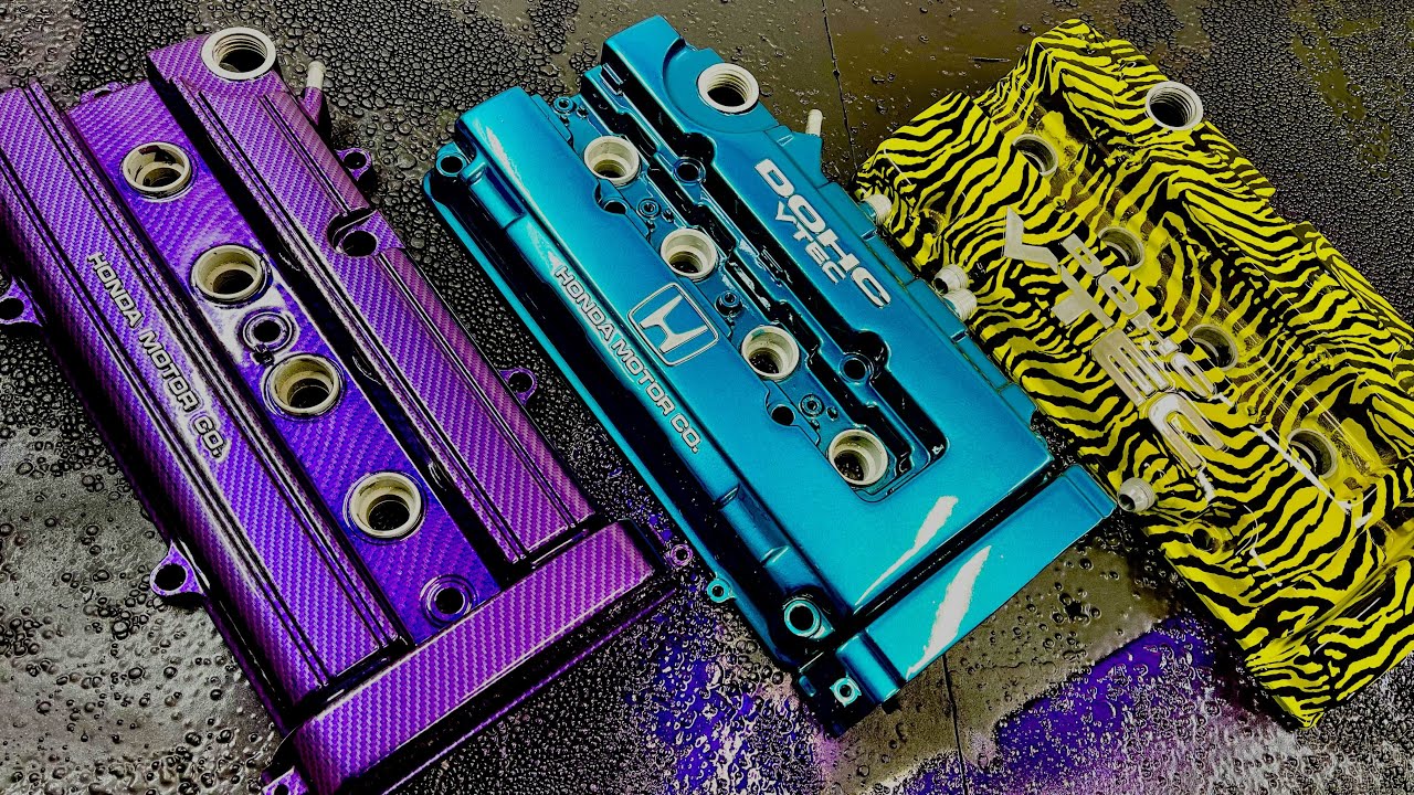 Three LOUD custom valve covers.  How I made them.
