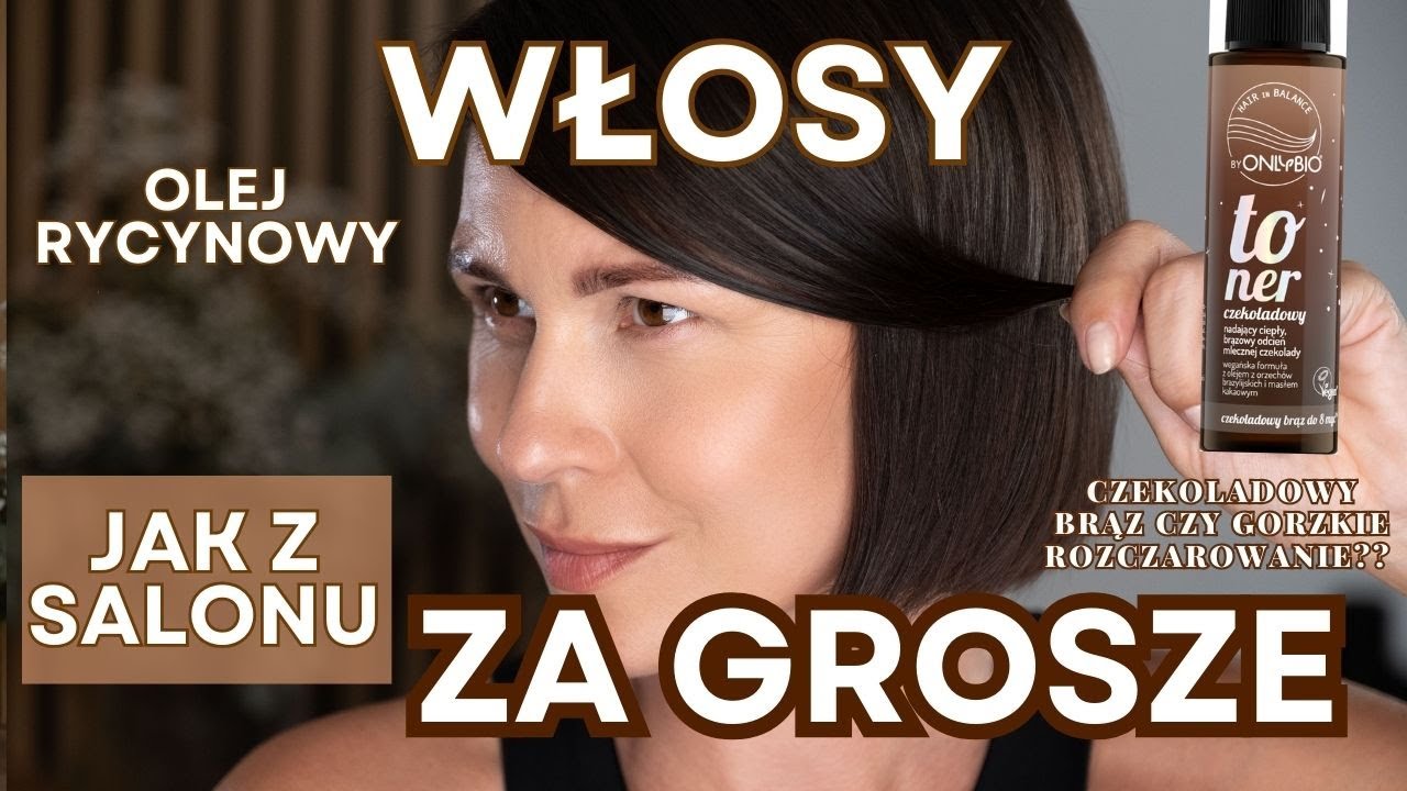 Włosy jak z SALONu za GROSZE!!★ Olej Rycynowy★ Czekoladowy toner★ CUDNA OBJĘTOŚĆ★WCIERKI