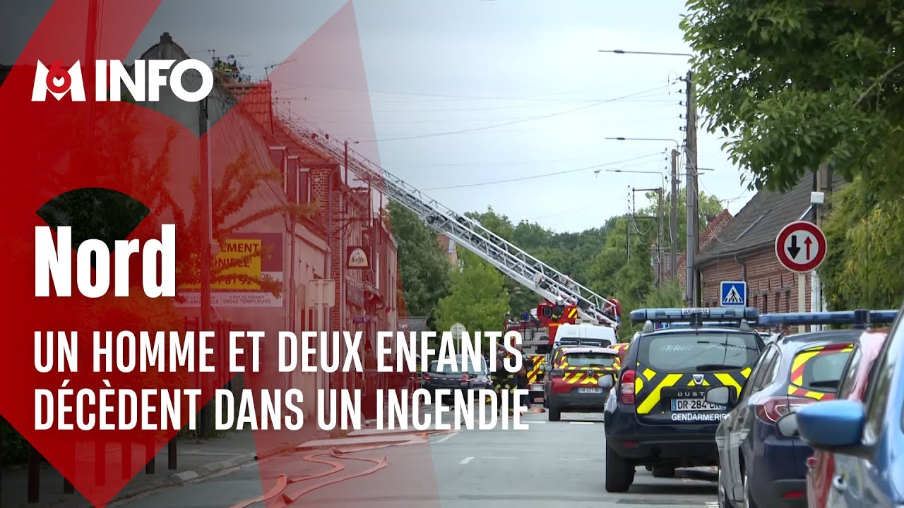 Incendie d'une maison dans le Nord : un homme et deux enfants décédés