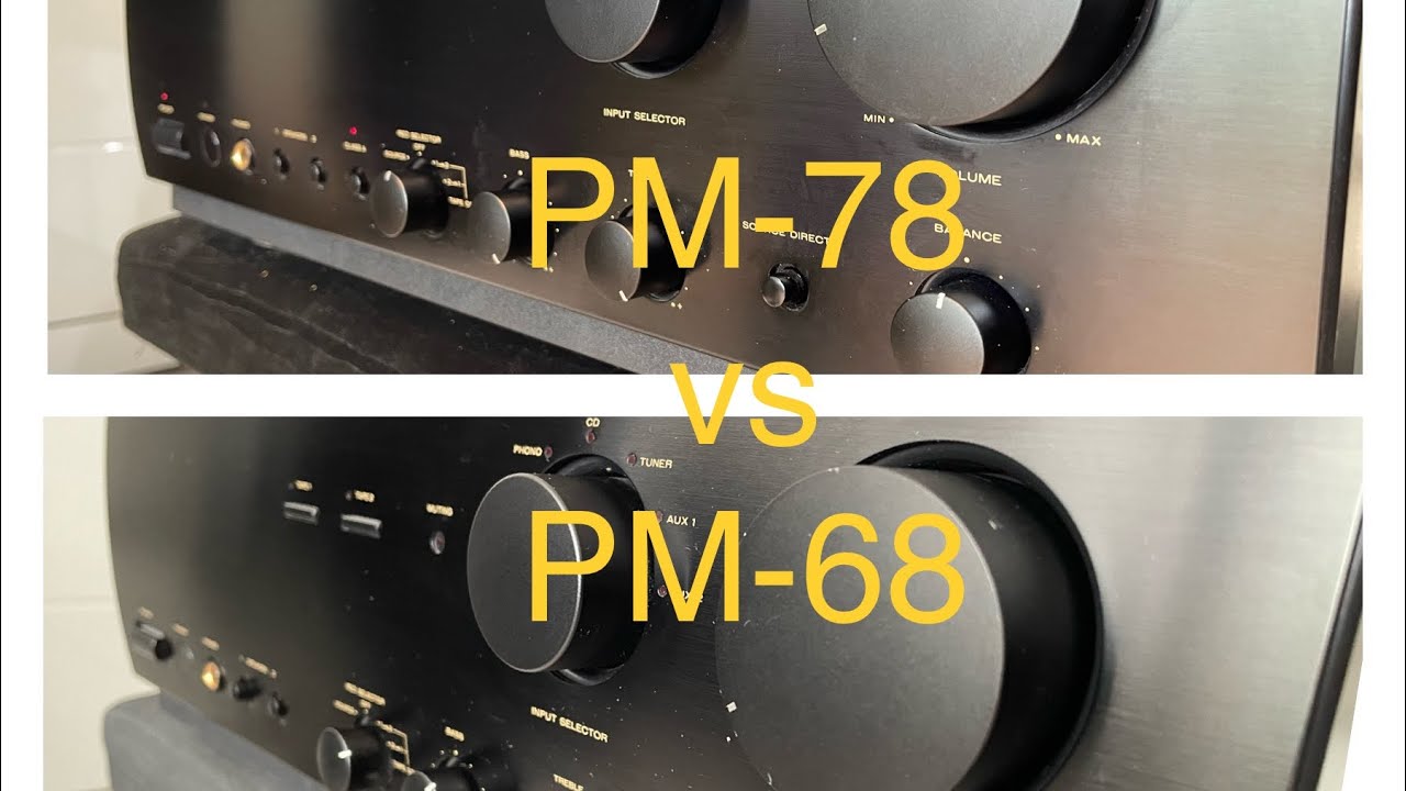 Marantz PM-78 vs Marantz PM-68 ...test demo inside