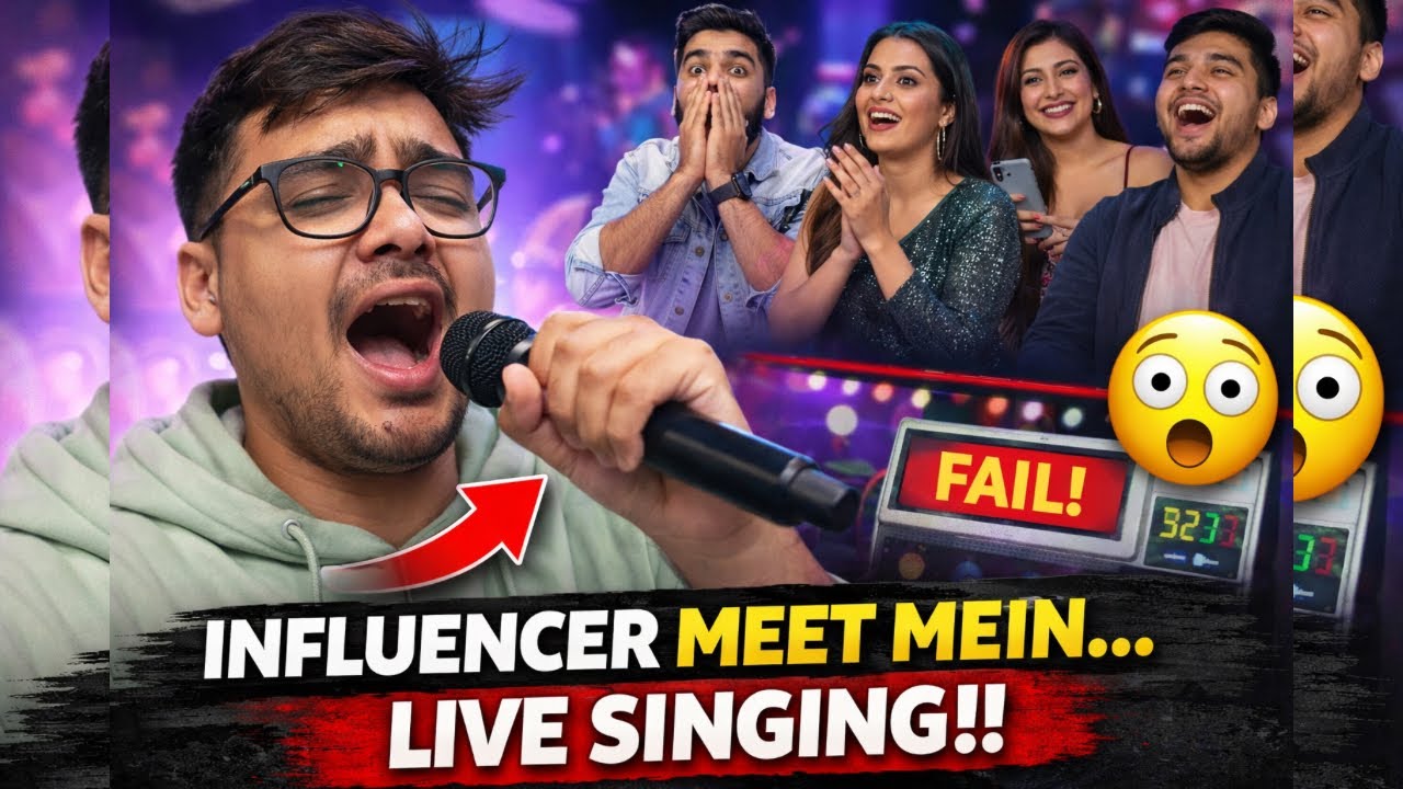 Influencer Meet Mein LIVE Singing… Sab Shock Ho Gaye 😱