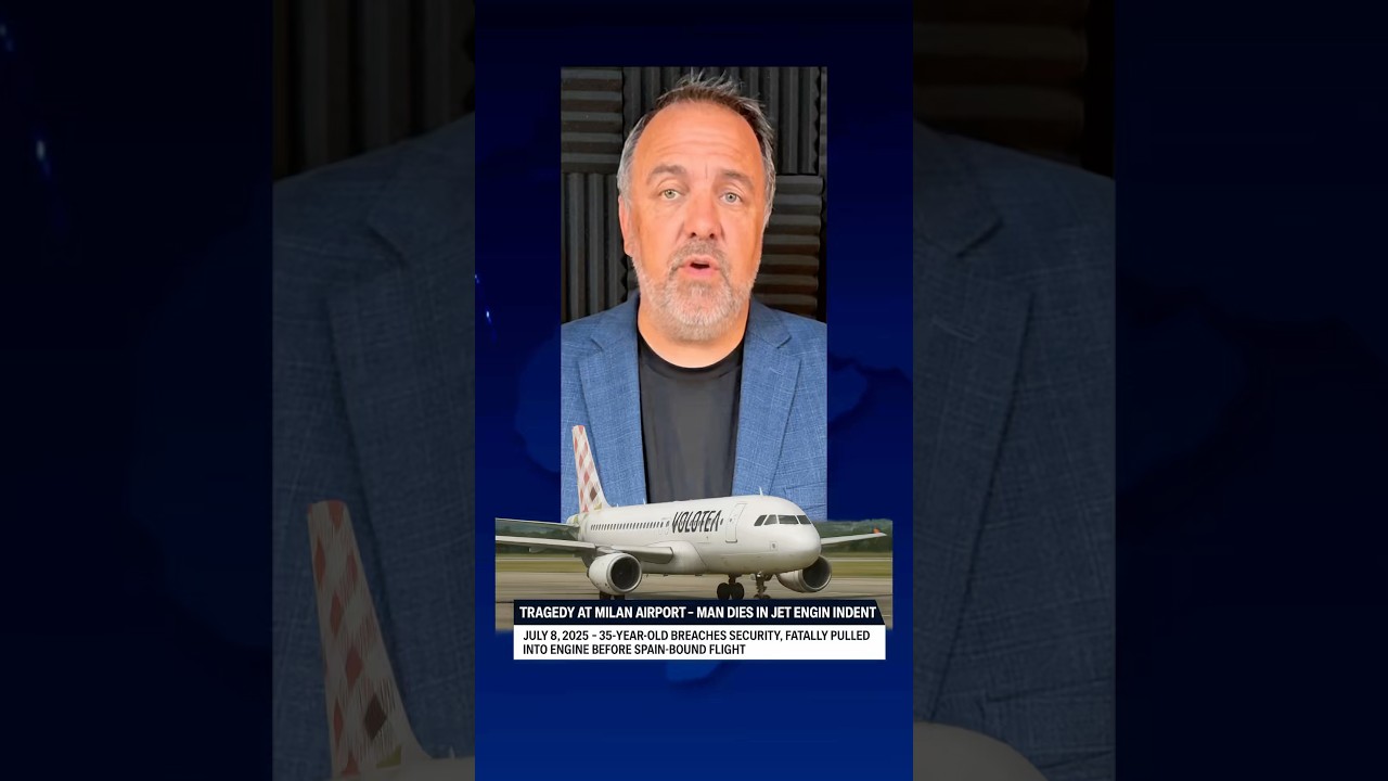 Man Dies After Being Sucked Into Jet Engine at Milan Airport | July 8, 2025 Tragedy