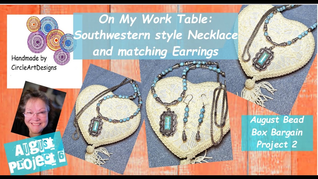 On My Work Table: Let's make  a Southwestern Style Necklace and matching Earrings