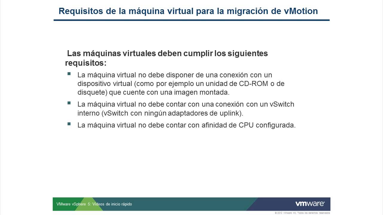 Migration - vMotion