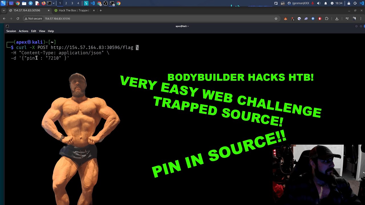Bodybuilder Tries to Hack a Website: HTB Trapped Source (Very Easy Web)