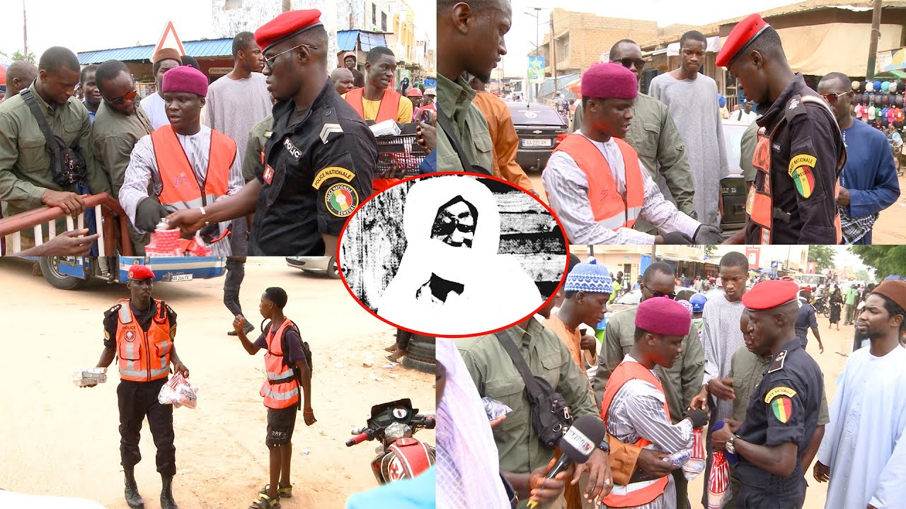 Inédit :Petit fils de Serigne Touba, Serigne Bombaly honore les Forces de l'ordre avec une alimentat