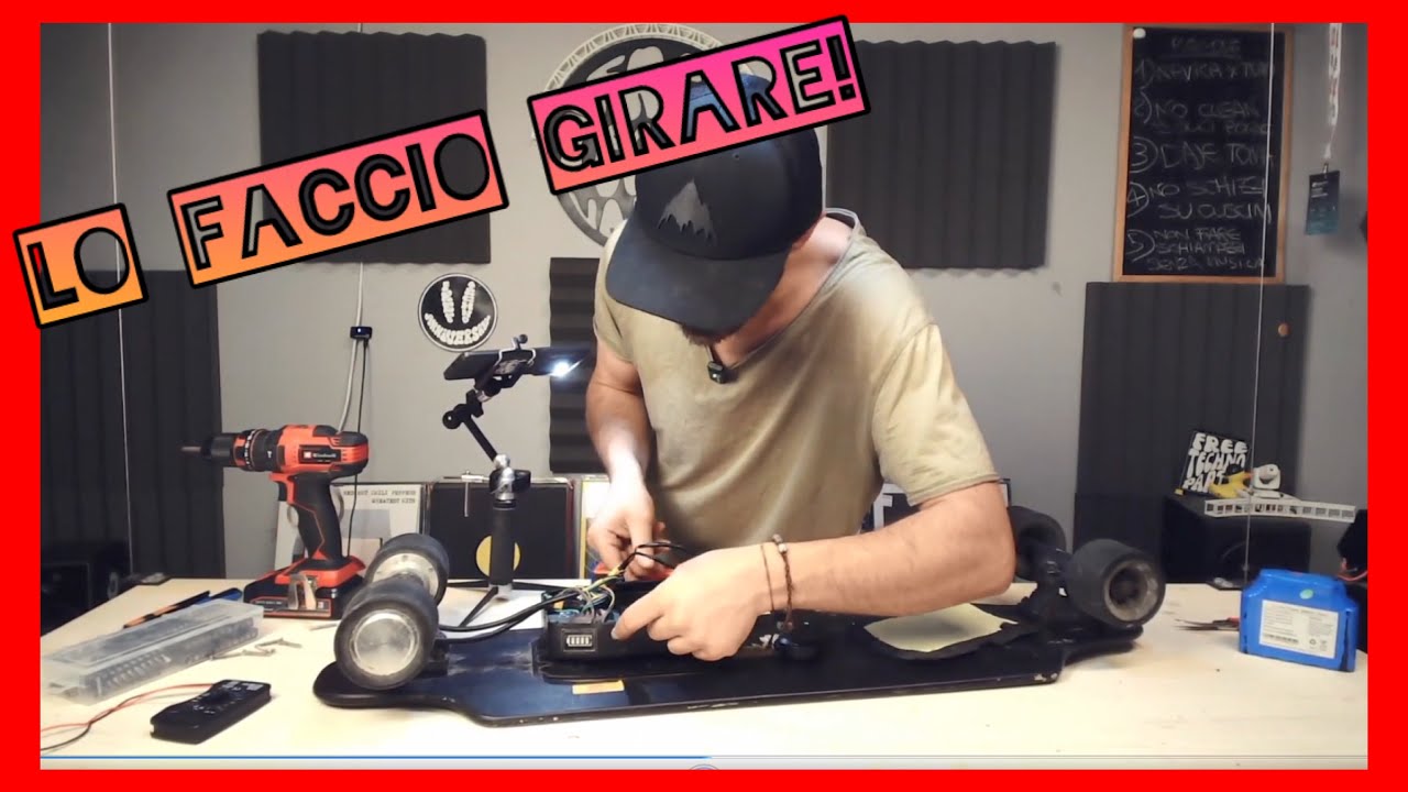 RIPARO LO SKATE ELETTRICO A MOTORE ECONOMICO! *Altro che monopattini, questo è il futuro!*
