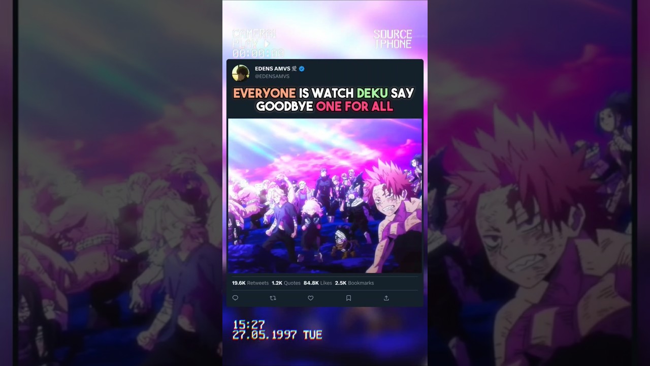 TOUT LE MONDE REGARDE DEKU DIRE AU REVOIR A OFA | #myheroacademia #edit #amv #mha #anime #mangaedit