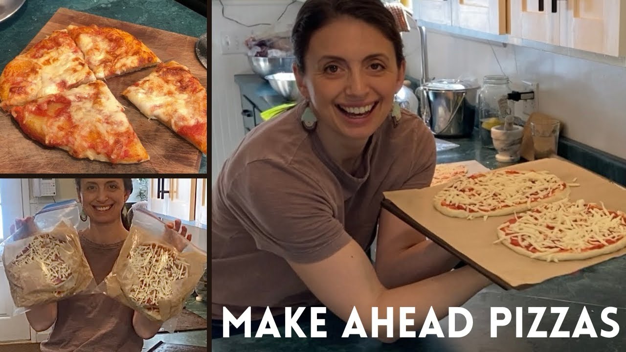 Frozen Pizza from Scratch | Homemade Sourdough Pizza for now and later!