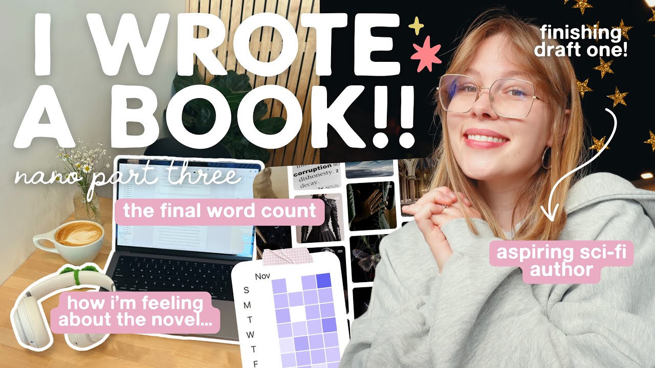 Я (наконец-то) НАПИСАЛА СВОЙ ПЕРВЫЙ РОМАН!👩🏼‍💻💌 конец первого черновика | видеоблог о написании н...