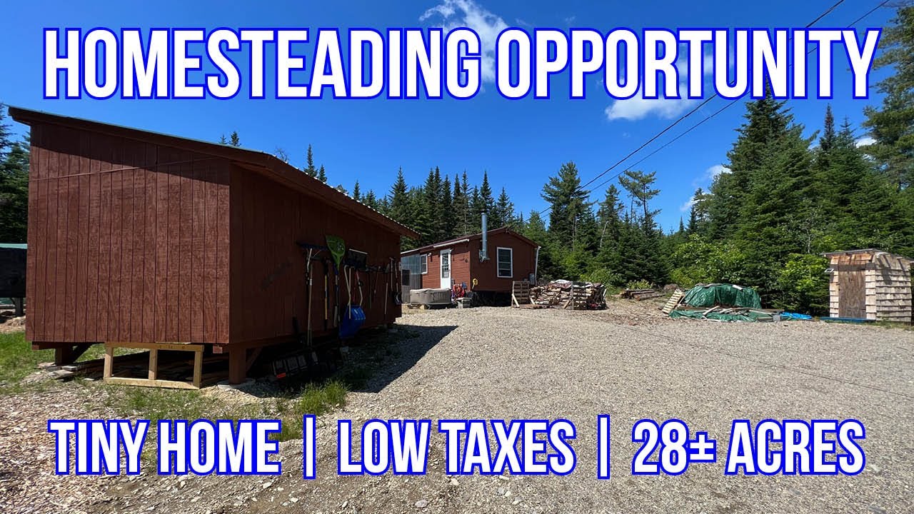 Tiny Home on 28± Acres with Bunkhouse | Maine Real Estate SOLD