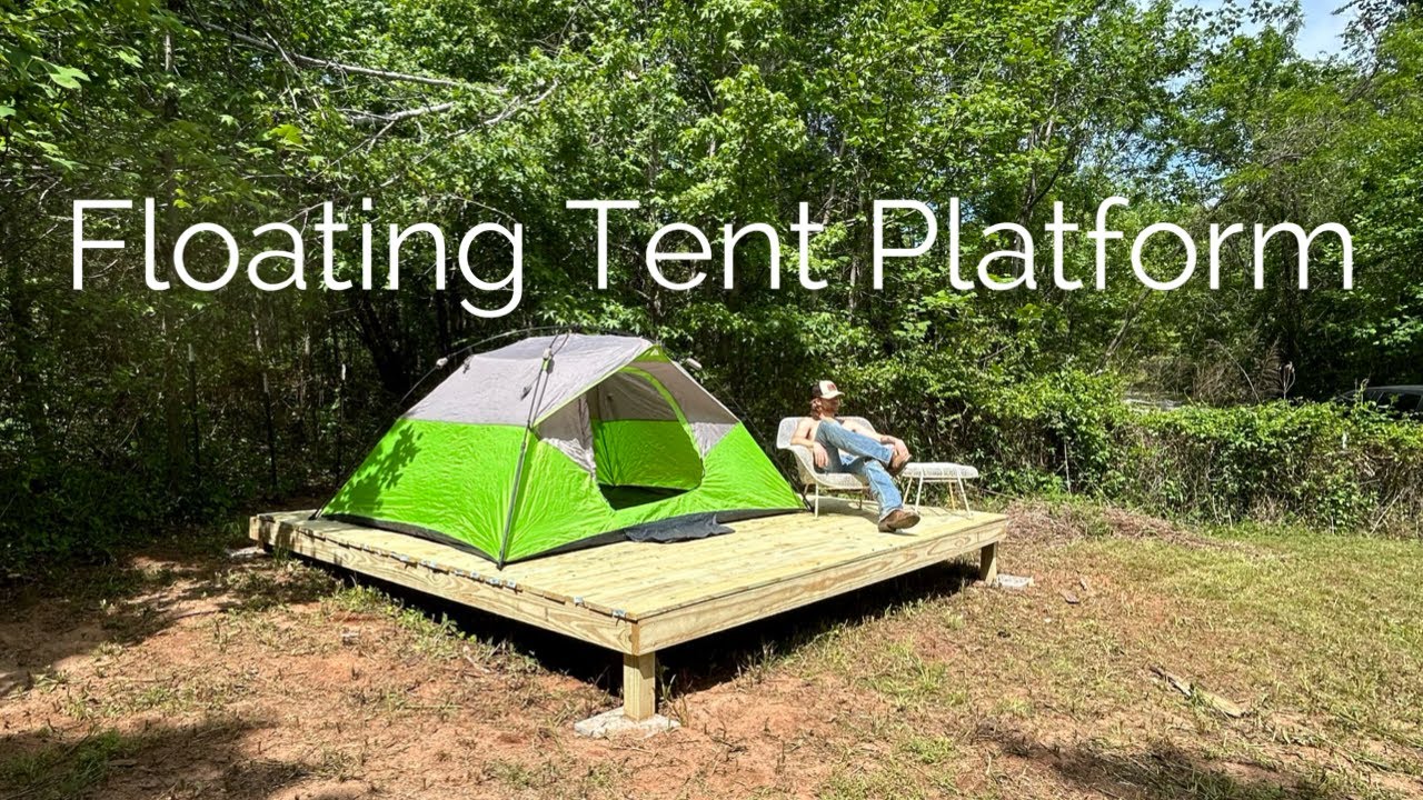 Vlog #40 Building a Floating Tent Platform