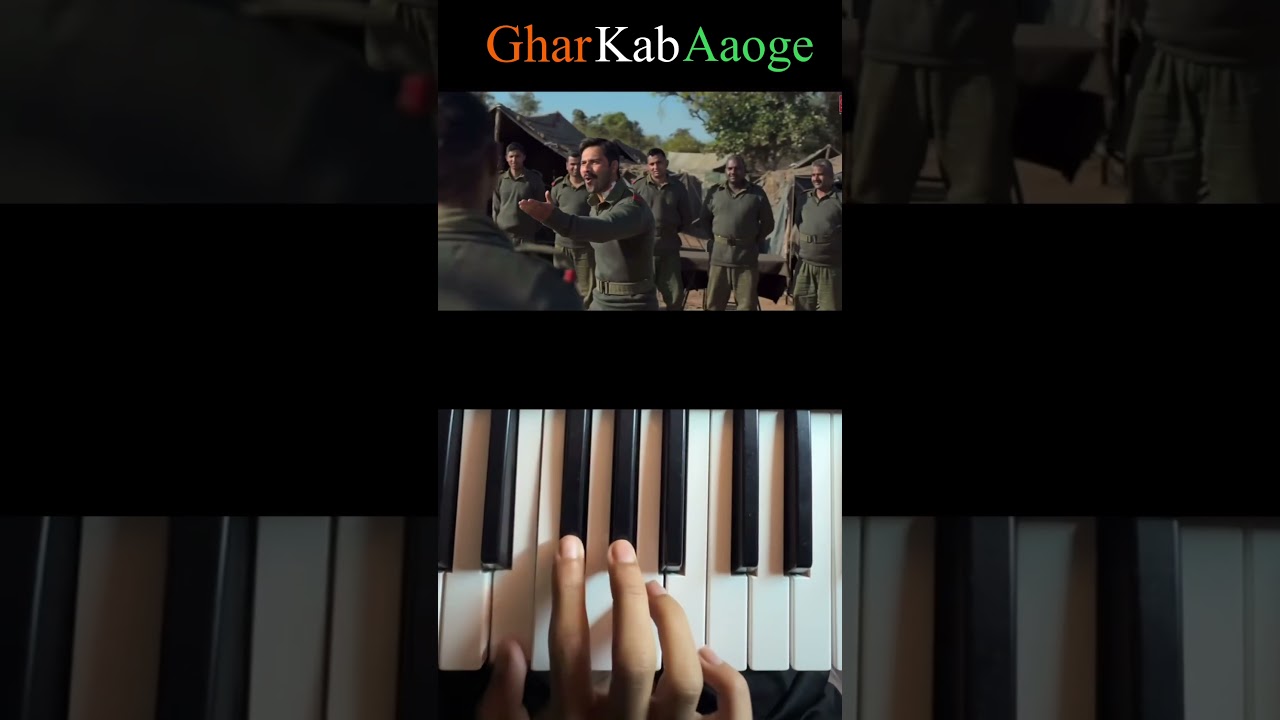 Ghar Kab Aaoge easy piano tutorial | Border 2 Patriotic Song | Happy 77th Republic Day!