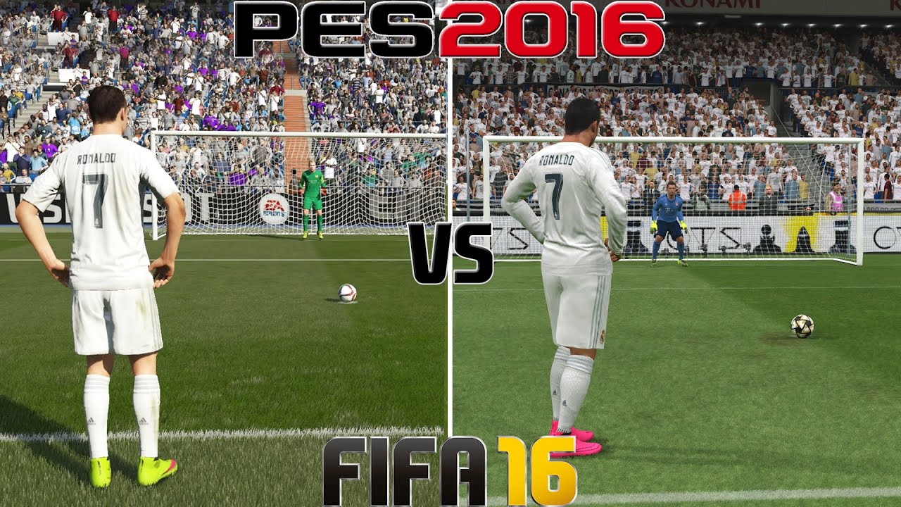Fifa 16 vs PES 2016 Penalty Kicks