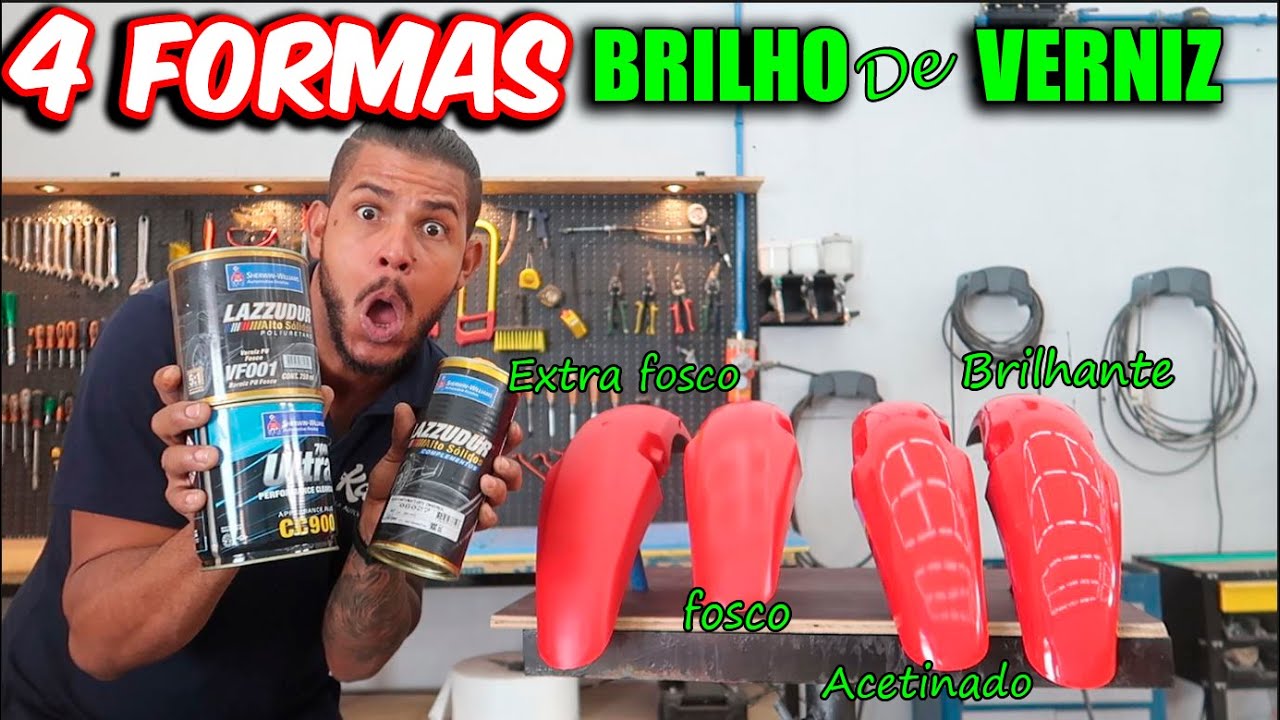 4 FORMAS PODEROSA DE BRILHO DE VERNIZ  - EXTRA FOSCO | FOSCO| ACETINADO E BRILHANTE- APRENDA FAZER
