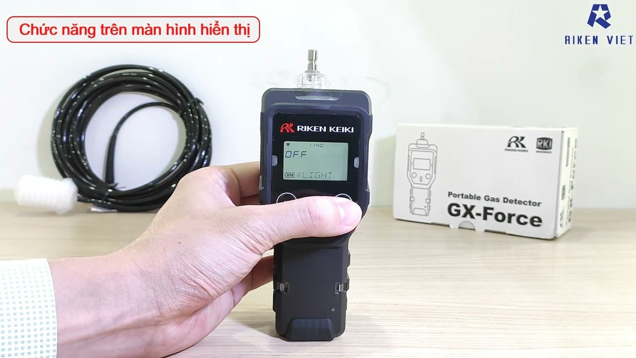 Hướng dẫn sử dụng máy đo khí GX-Force (RIKEN KEIKI - Nhật Bản)