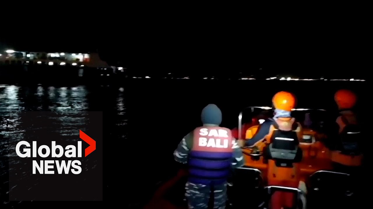 6 dead, dozens missing after ferry carrying 65 people sinks near Bali