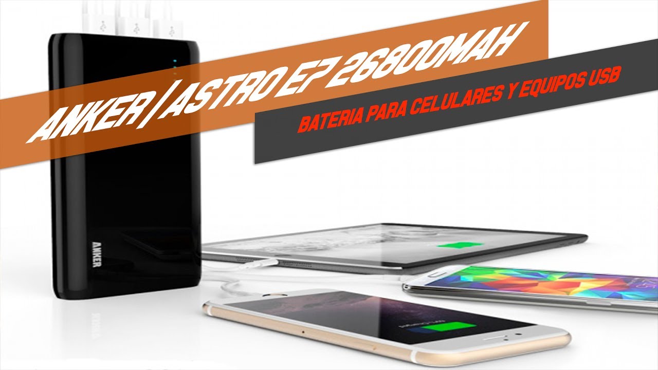 anker - astro e7 26800mah BATER&Iacute;A EXTERNA mixman dj 2019 💚