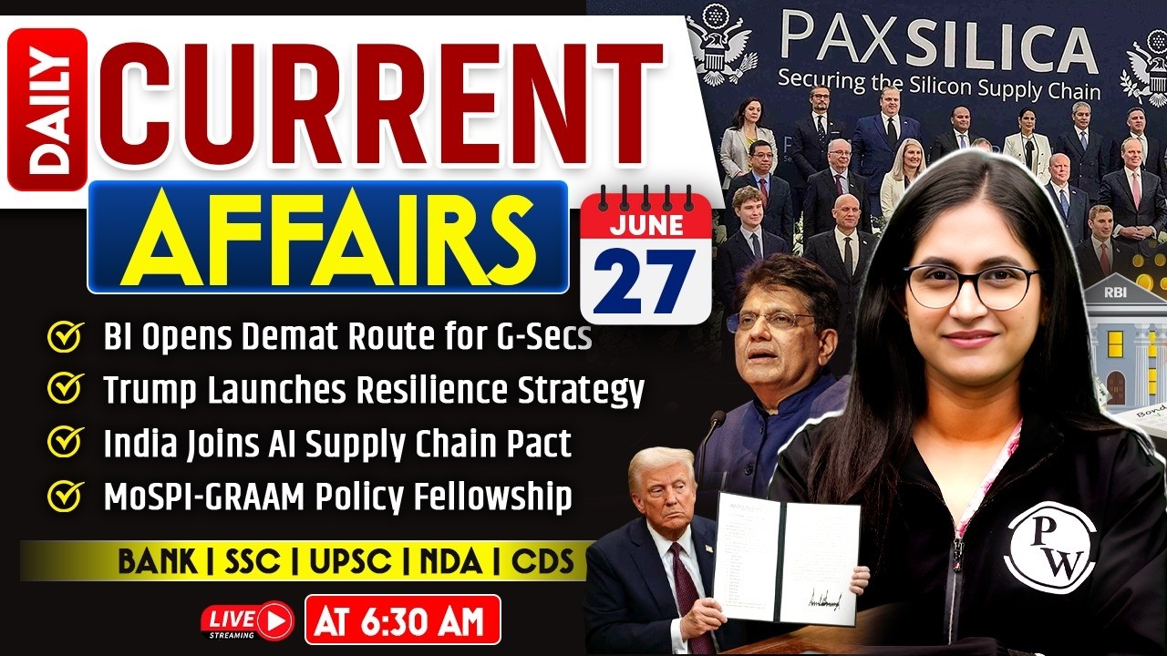 27 June 2026 | Current Affairs Today | Banking Current Affairs 2026 | by Sushmita Ma'am