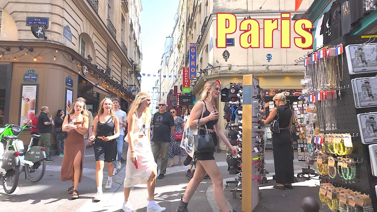 Paris, France - Walking your in Paris - Paris summer 2024 - Paris 4K HDR