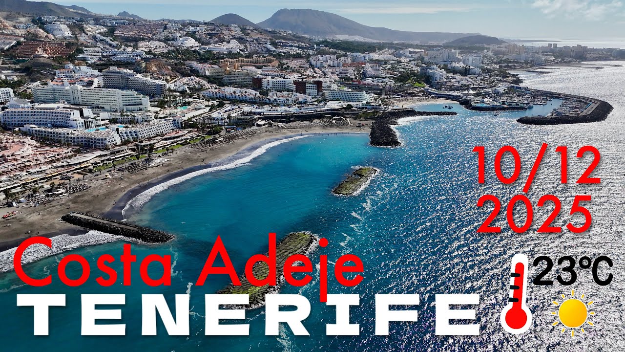 Tenerife - Costa Adeje - La Pinta, Fañabé & Torviscas beaches 🏖️ 10/12/2025 23°C ☀️