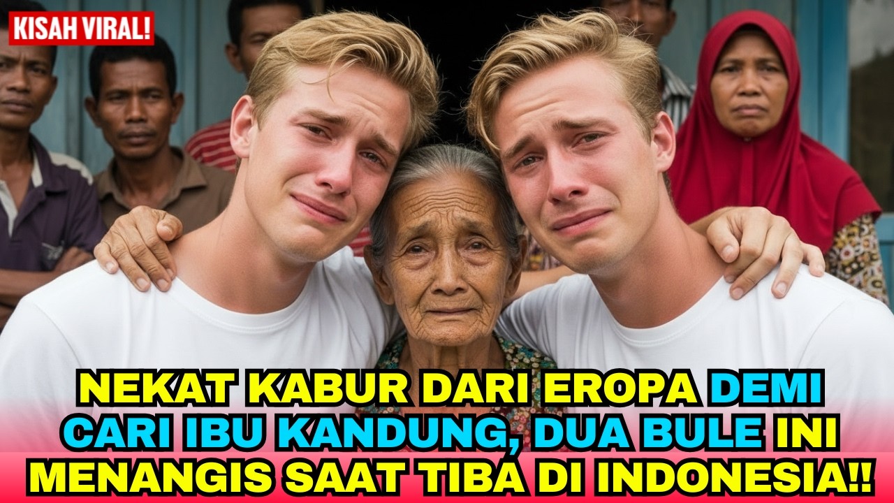 Nekat Kabur dari Eropa Demi Cari Ibu Kandung, Dua Bule Ini Menangis Saat Tiba di Indonesia!!