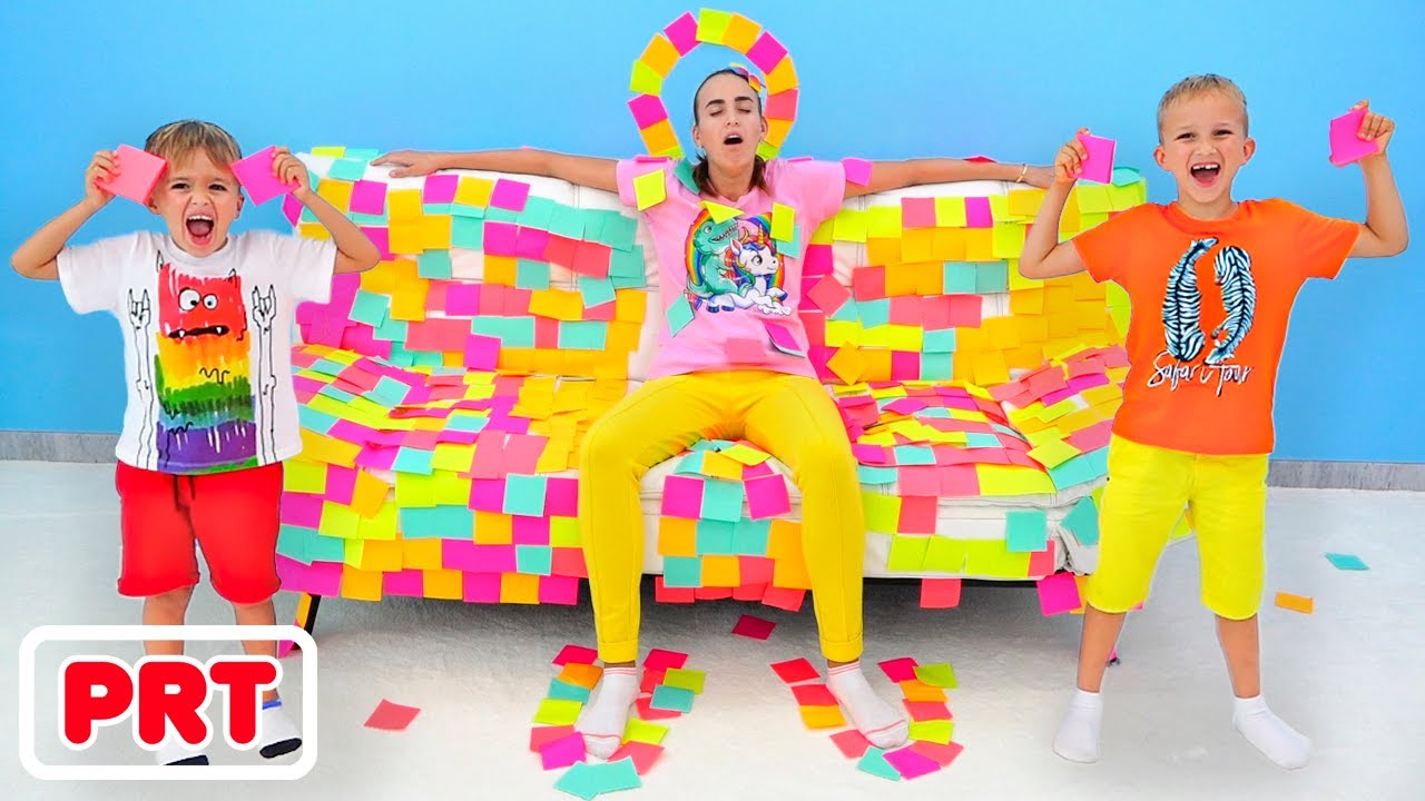 Vlad e Niki carro colorido para a mam&atilde;