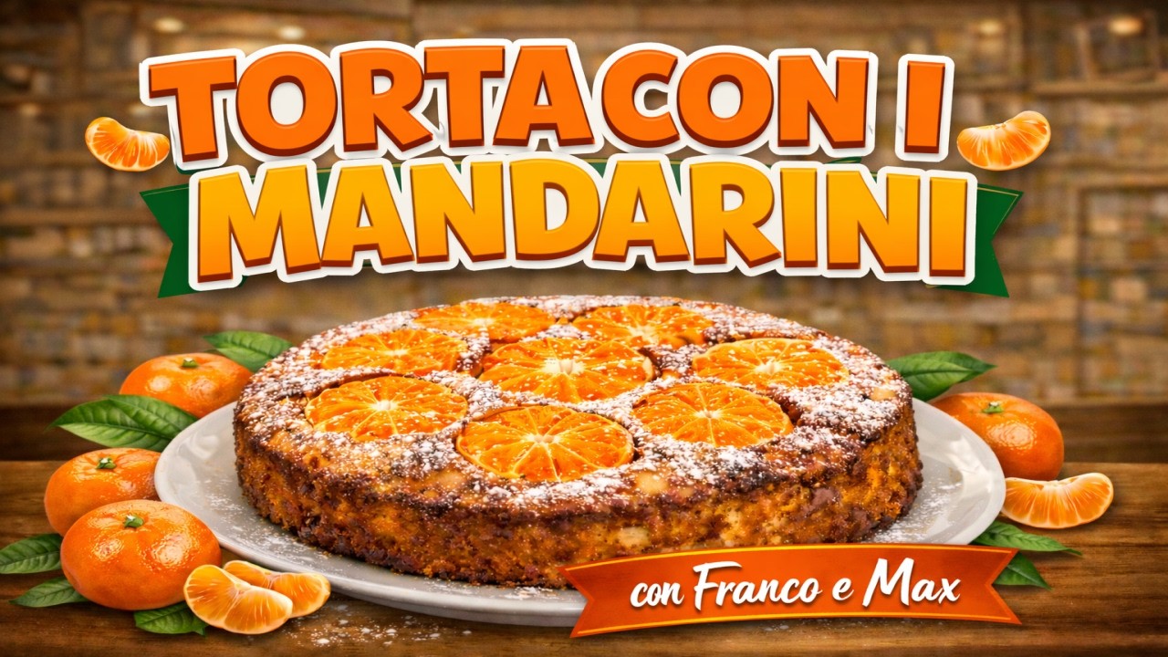 Torta con i Mandarini 🍊 | Ricetta Facile con Franco e Max