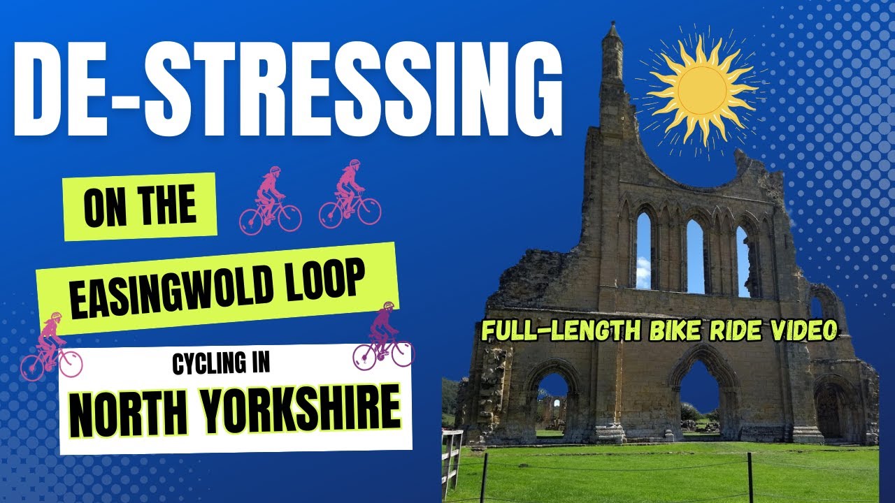 Traction engines & penny farthing, old abbeys, white horse hill figure + more - cycling in Yorkshire