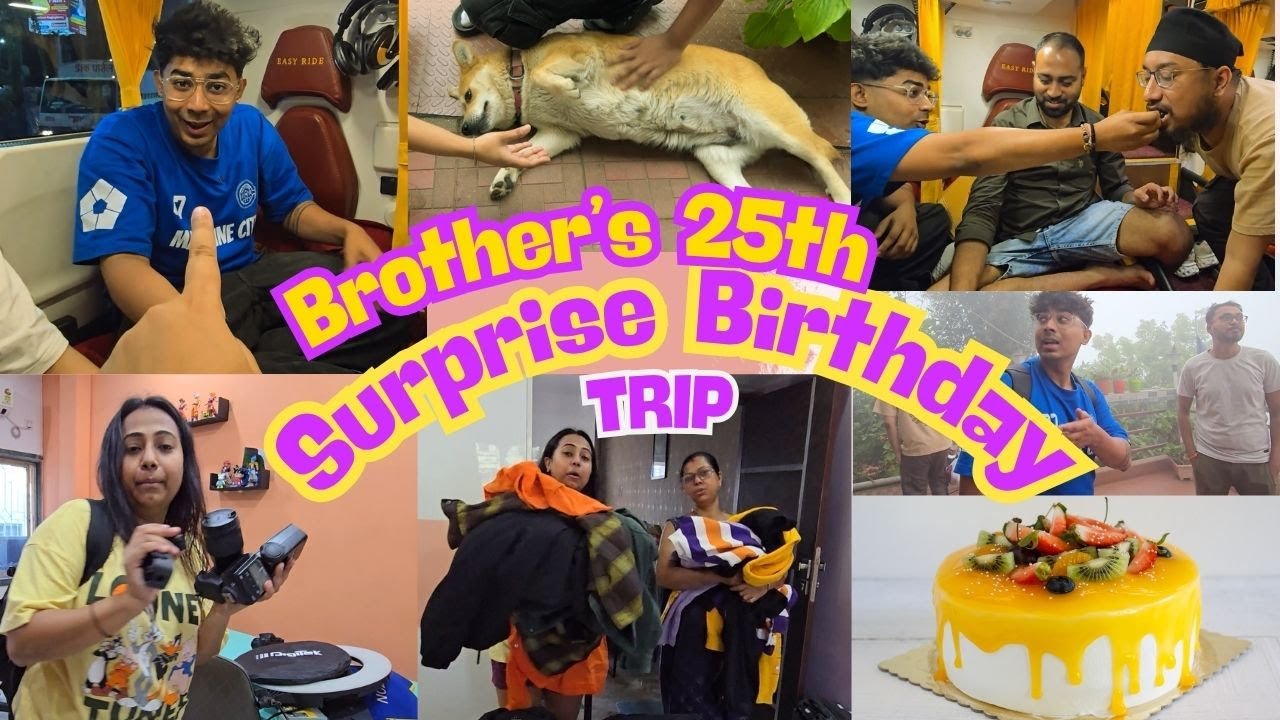 VLOG-42 My Brothers 25th Birthday Surprise Trip 🙈 - Bittu Bhaiya Shocked😅