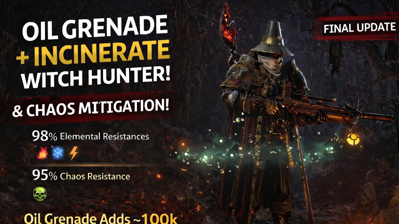 POE2 0.4 My Final Update for Oil Grenade + Incinerate