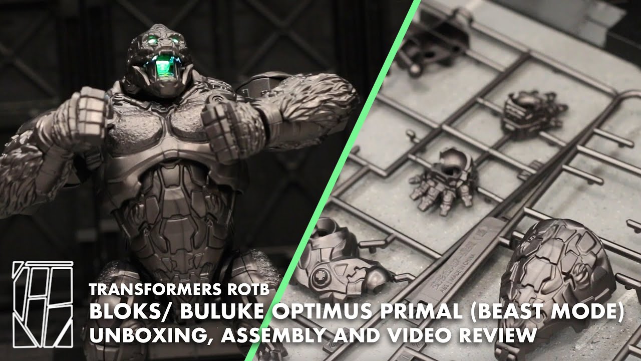 TRANSFORMERS BULUKE/ BLOKS OPTIMUS PRIMAL (BEAST MODE) ROTB MODEL KIT UNBOXING, Assembly and Review